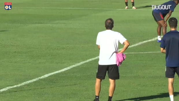OL's last training before semi-final vs Bayern Munich